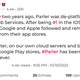 A screenshot of Parler's post saying it is "better than ever."